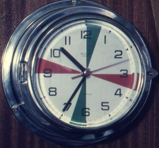 Funkraumuhr mit Seenotpausen Funkraumuhr